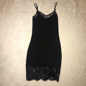 Black w/ lace trim Zara dress size XS